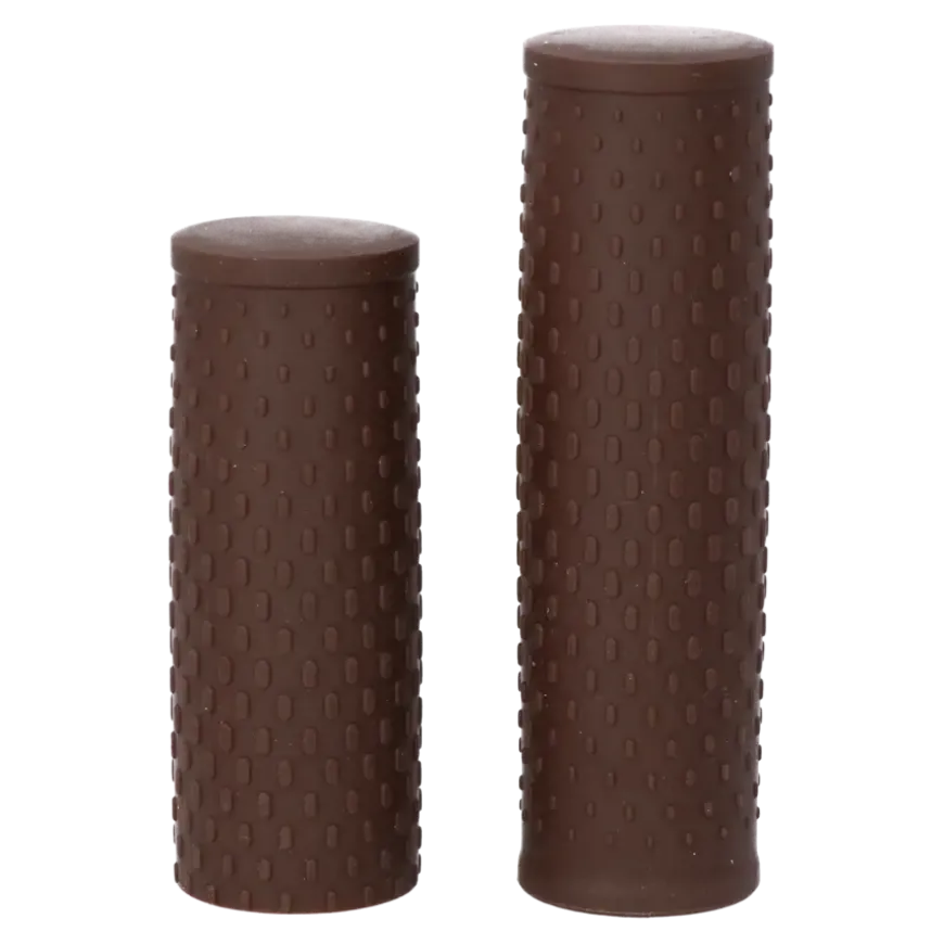 Dresco soft grip fiets handvatten 119/92 mm bruin