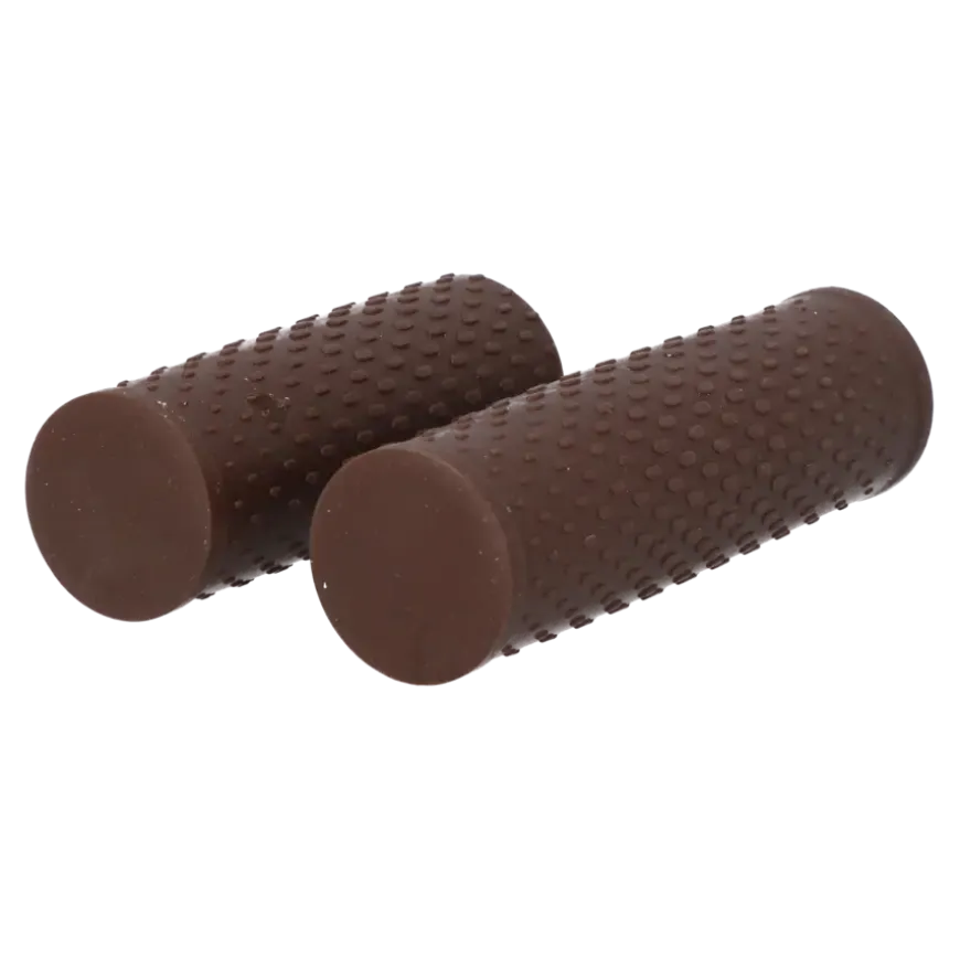 Dresco soft grip fiets handvatten 119/92 mm bruin