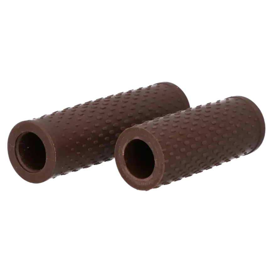 Dresco soft grip fiets handvatten 119/92 mm bruin