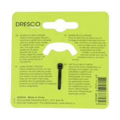 Dresco zadelstrop chroom