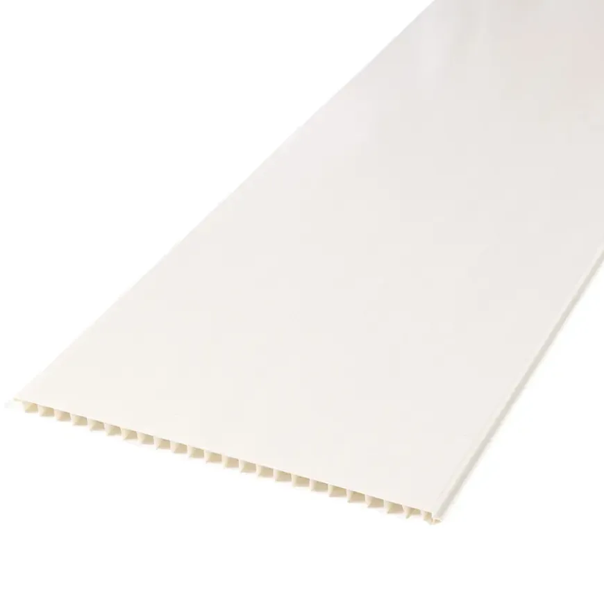 Dumaclip wand- en plafondpaneel PVC essen wit 2.4m2, afm. 120 x 25 cm