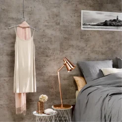 Dumawall+ wandtegel kunststof Dark cement 1,95m² 37,5x65cm 8 stuks