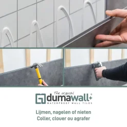 Dumawall+ wandtegel kunststof Evora glans 1,95m² 37,5x65cm 8 stuks