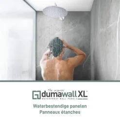 Dumawall XL kunststof wandbekleding Evora glans 4,68m² 90x260cm - 2 stuks