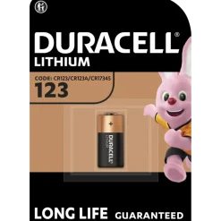 Duracell Batterij CR123A Lithium 1550mAh 3V