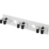 Duraline bezemhouder zwart 36x7x6 cm