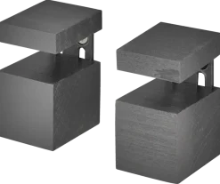 Duraline clip cube mini zwart 2 stuks