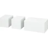 Duraline kubus lak wit 10x20 cm set 3 stuks