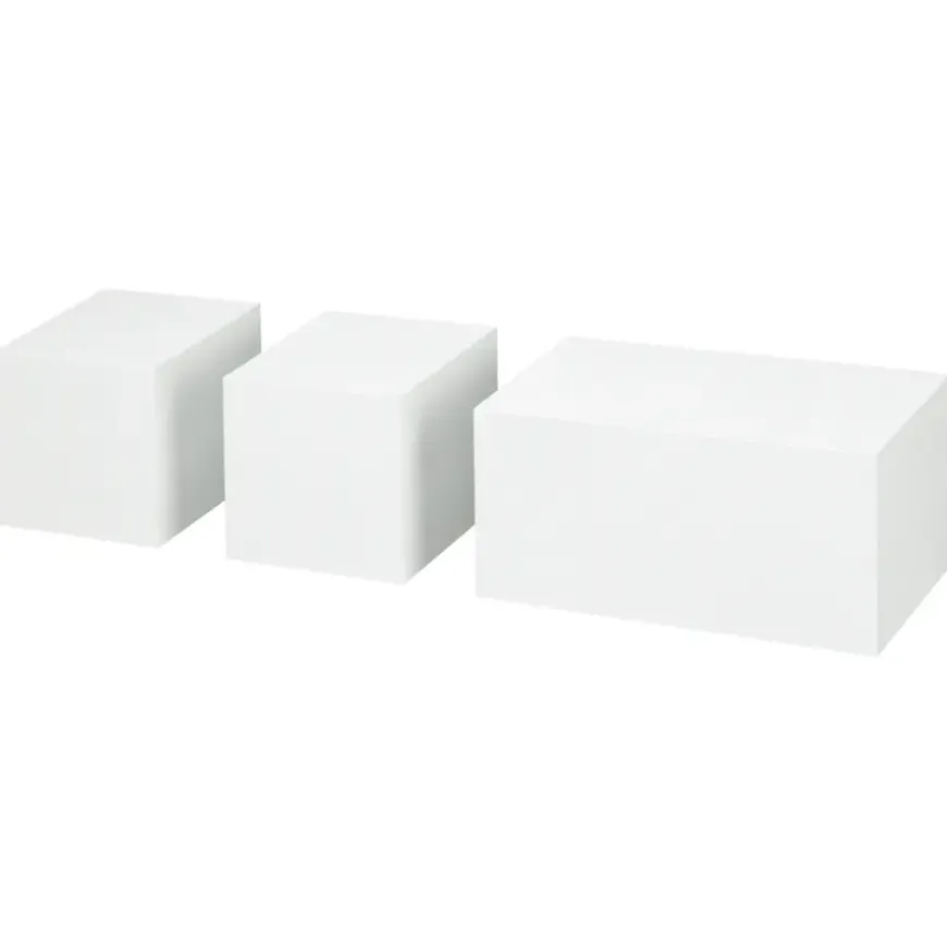 Duraline kubus lak wit 10x20 cm set 3 stuks