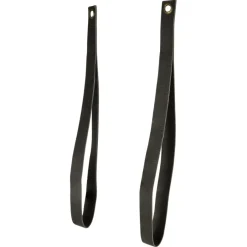 Duraline leren band croco zwart 100 cm 2 stuks