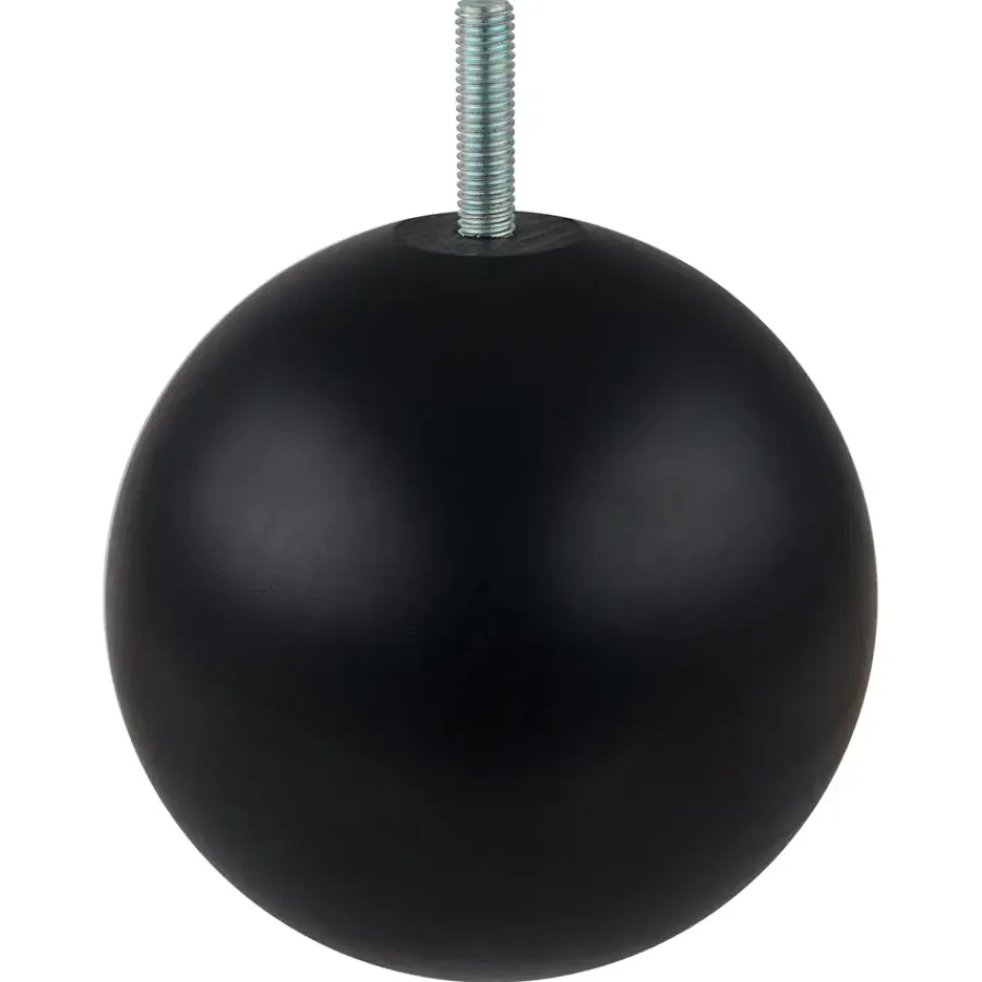 Duraline meubelpoot bol zwart Ø10 cm