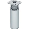 Duraline meubelpoot grijs aluminium ø4x10x13 cm