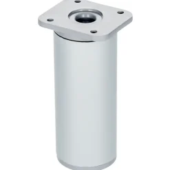 Duraline meubelpoot grijs aluminium ø4x10x13 cm