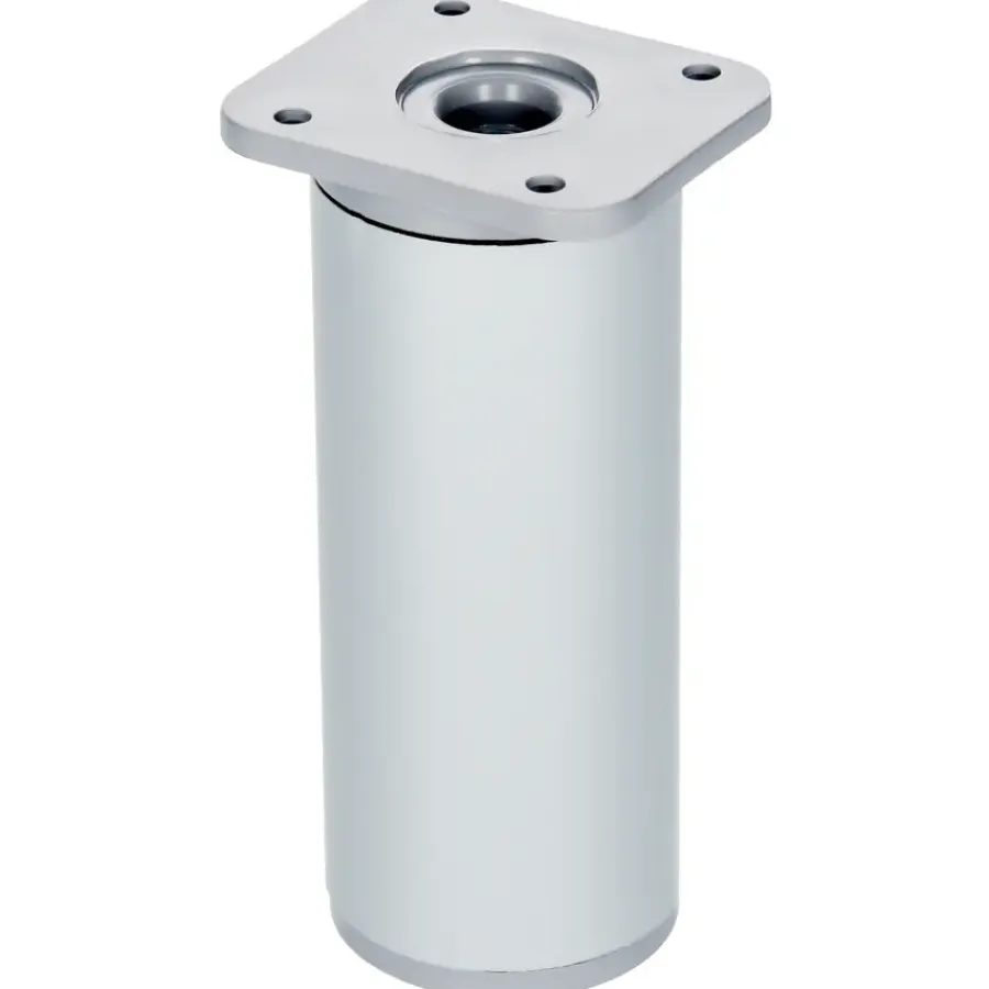 Duraline meubelpoot grijs aluminium ø4x10x13 cm