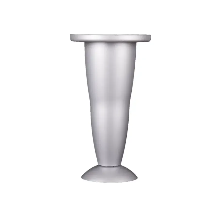 Duraline meubelpoot kunststof aluminium verstelbaar 12,8-13,8 cm