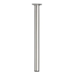 Duraline meubelpoot rond nikkel geborsteld Ø3x40 cm