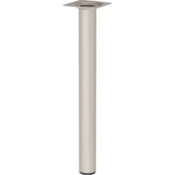 Duraline meubelpoot rond zand / beige staal Ø3x30 cm