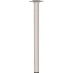 Duraline meubelpoot rond zand / beige staal Ø3x40 cm