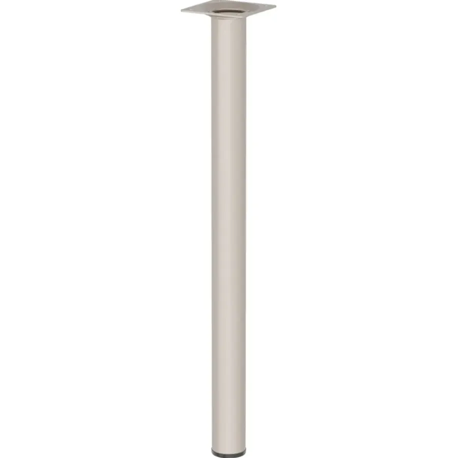 Duraline meubelpoot rond zand / beige staal Ø3x40 cm