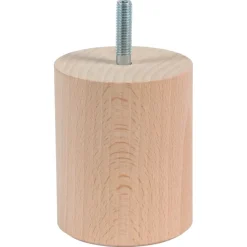 Duraline meubelpoot rond zwart Ø6,4x8 cm
