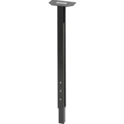 Duraline meubelpoot vierkant metaal antraciet 30x30 mm verstelbare hoogte