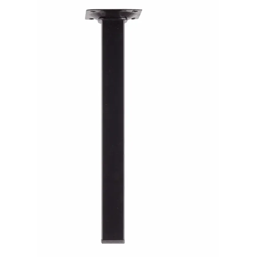 Duraline meubelpoot vierkant zwart 2,5x2,5x25 cm