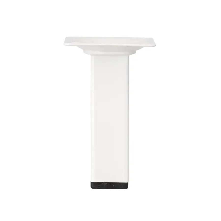 Duraline meubelpoot vierkant wit 2,5x2,5x10 cm