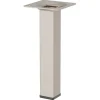 Duraline meubelpoot vierkant zand / beige staal 2,5x2,5x15 cm