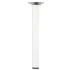 Duraline meubelpoot vierkant chroom 25x25 mm 25 cm