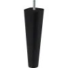 Duraline meubelpoot vierkant/rond zwart 18 cm