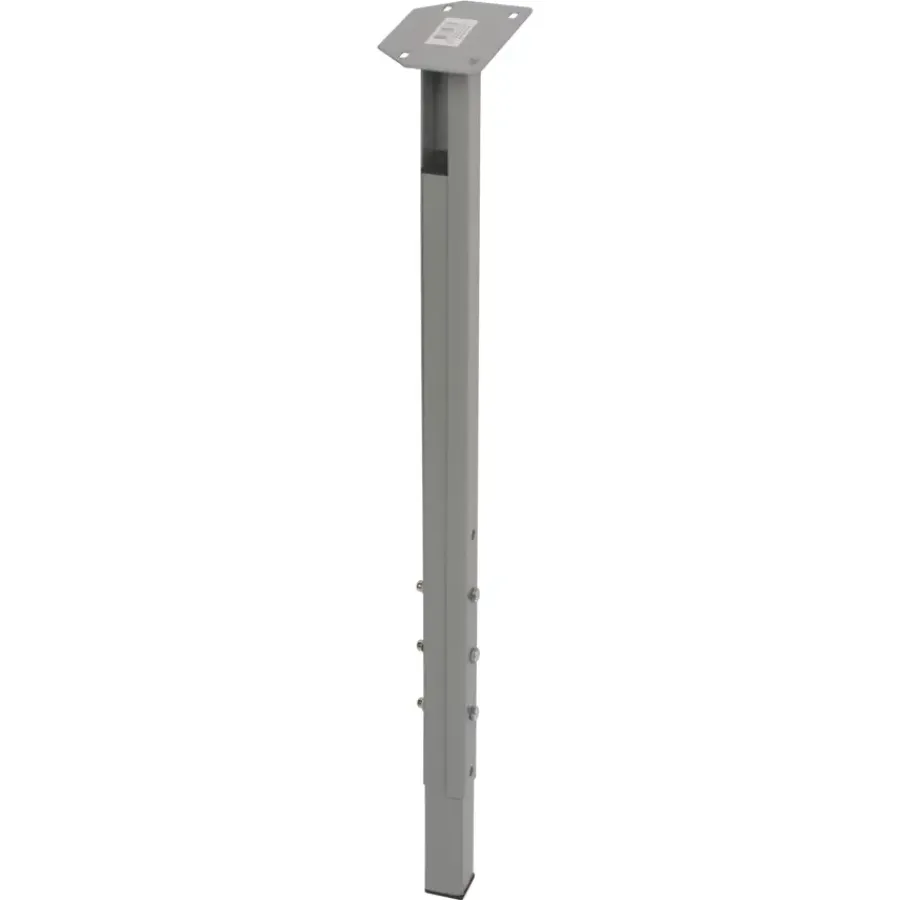 Duraline meubelpoot vierkant metaal grijs 30x30 mm verstelbare hoogte