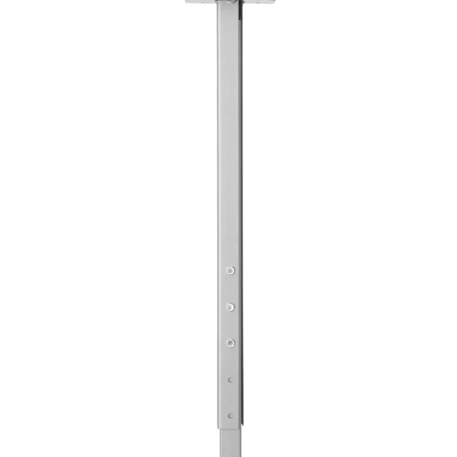 Duraline meubelpoot vierkant metaal grijs 30x30 mm verstelbare hoogte