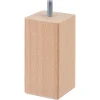 Duraline meubelpoot vierkant naturel eiken 5x5x10 cm
