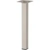Duraline meubelpoot vierkant zand / beige staal 2,5x2,5x25 cm