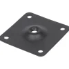 Duraline montageplaat voor meubelpoot zwart staal 6x6 cm