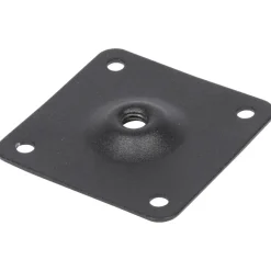 Duraline montageplaat voor meubelpoot zwart staal 6x6 cm