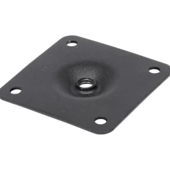 Duraline montageplaat voor meubelpoot zwart staal 6x6 cm