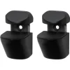 Duraline plankdrager clip mat zwart 2 stuks
