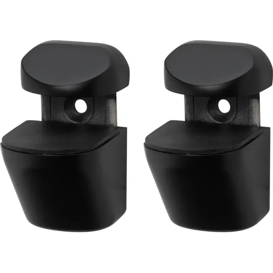 Duraline plankdrager clip mat zwart 2 stuks