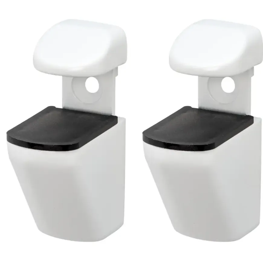 Duraline plankdrager clip mini wit 2 stuks