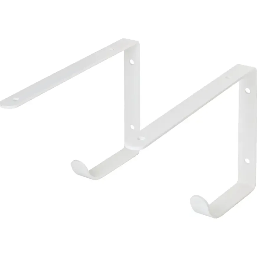 Duraline plankdrager haak wit 22x14,5 cm 2 stuks