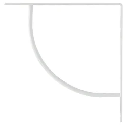 Duraline plankdrager swing alpine wit 24x24 cm