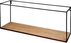 Duraline wandbox hout/zwart 60 cm
