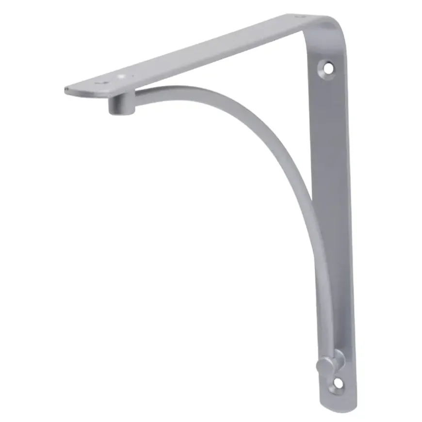 Duraline wandplankdrager 19,5 x 19,5 cm zilver