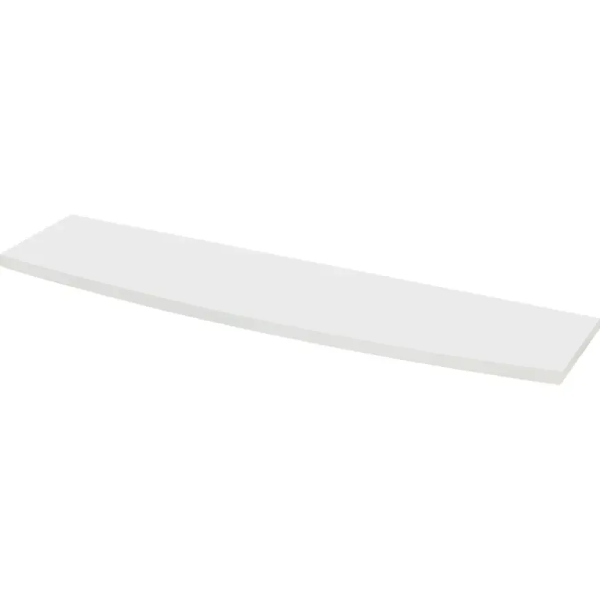 Duraline wandplank gebogen XS2 wit hout 80x23,5 cm 18 mm