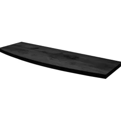 Duraline wandplank gebogen XS2 zwart eiken 60x23,5 cm 18 mm