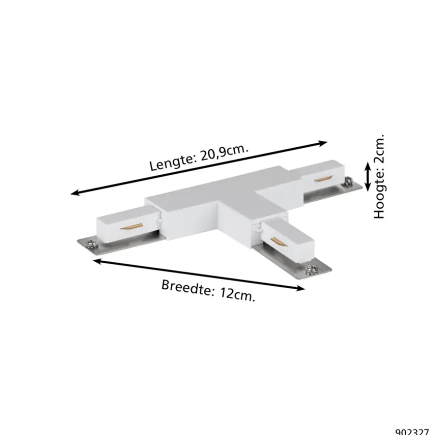 EGLO EasyTrack railverlichting koppelstuk T-vormig wit