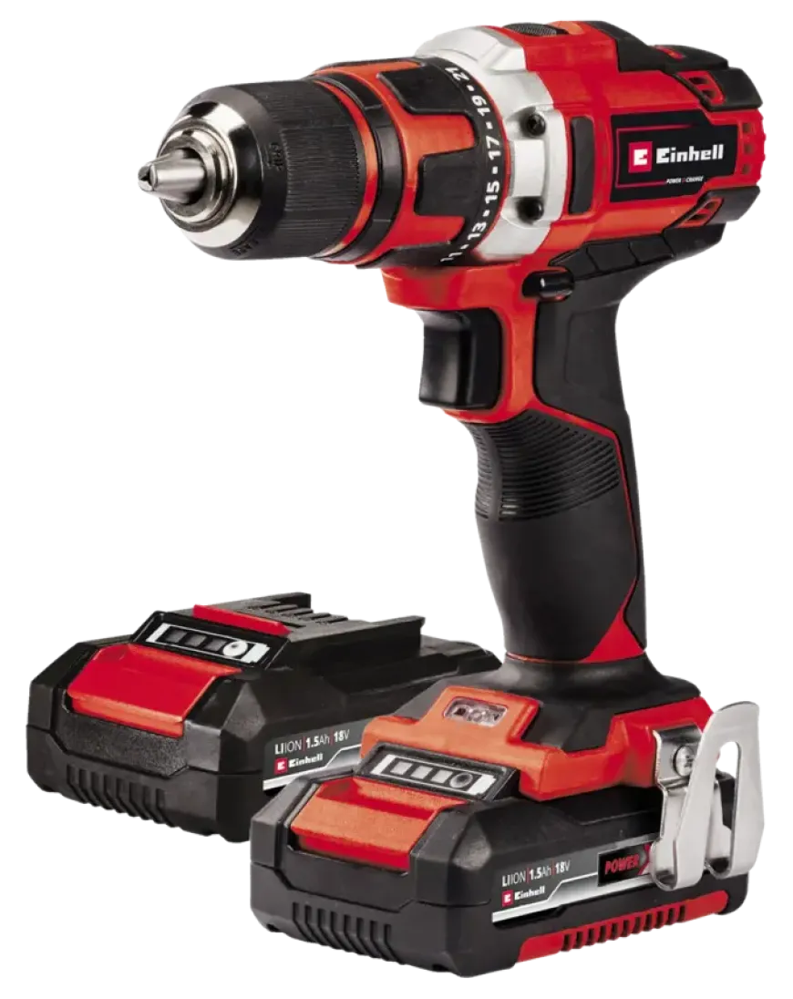Einhell 18V accuboormachine TE-CD 18/40 LI incl. 2 accu's 1,5Ah + lader + koffer