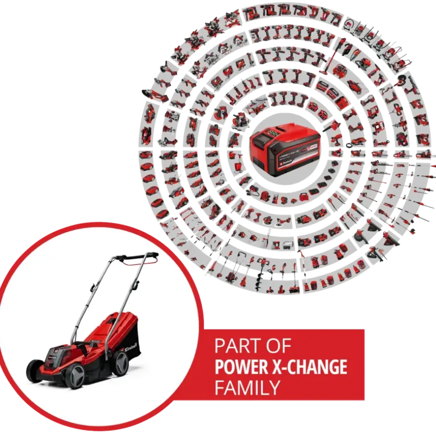 Einhell 18V grasmaaier GE-CM 18/33 Li Kit (incl. 4.0Ah accu en oplader)