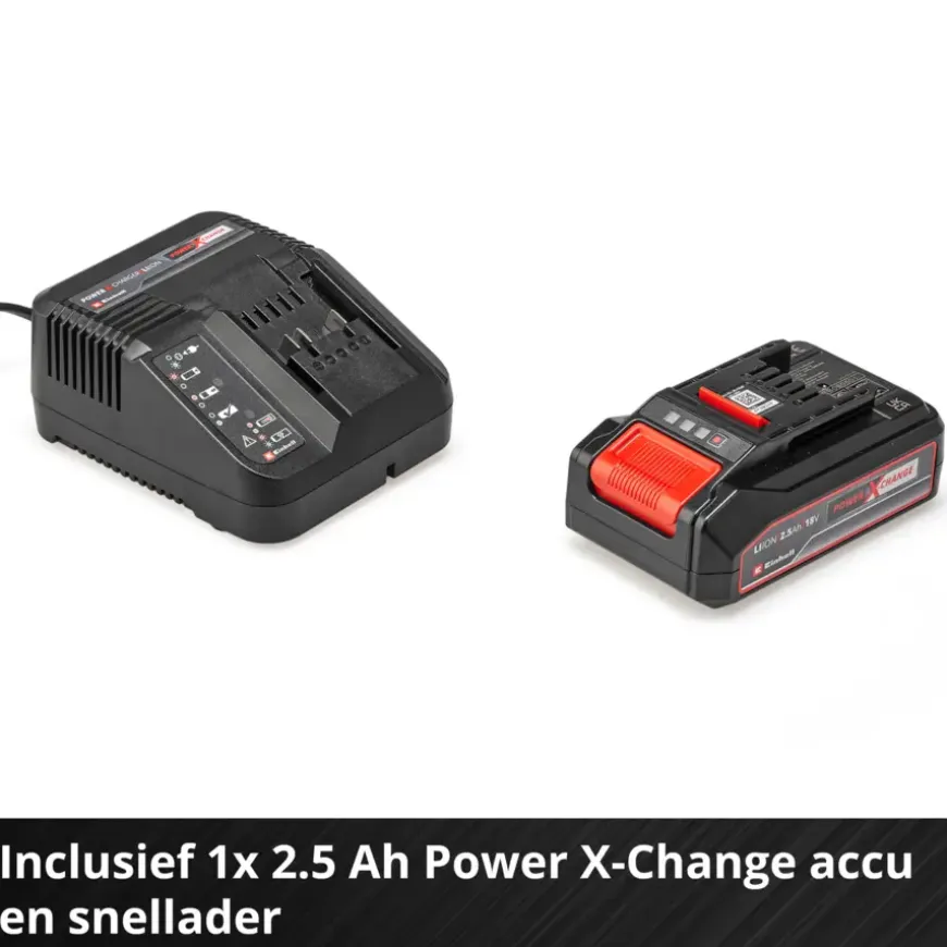 Einhell 18V heggenschaar GC-CH 1855/1 kit incl 2.5Ah accu en lader